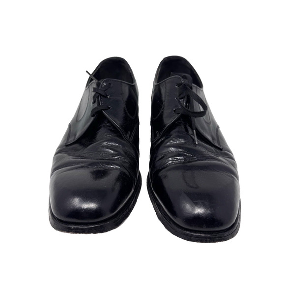 Vtg Florsheim Men’s 9D Black Leather Cap Toe Oxford Dress Shoes Goodyear Welt main image 4